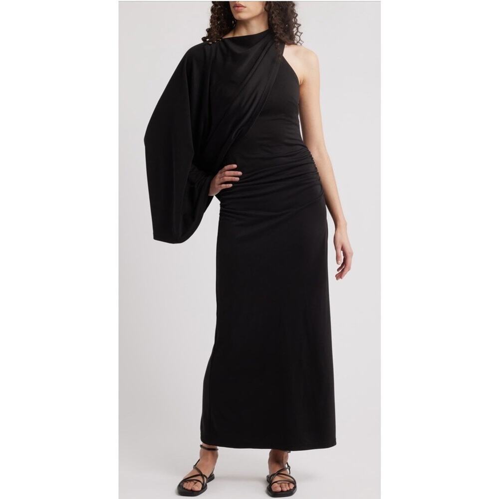 Acler One Shoulder Top/short Dress Black US Sz 6 NWT $320